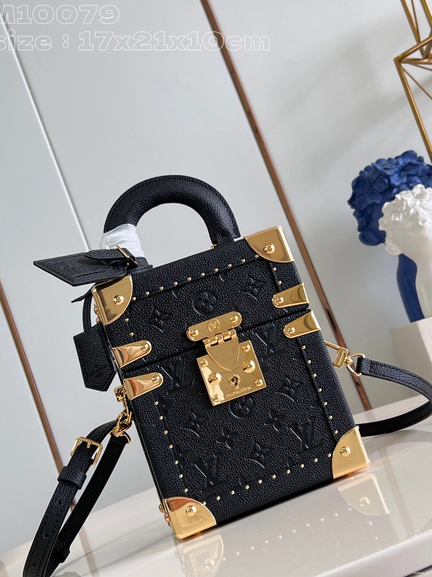 WIS VUITTON Monogram Canvas Box Camera LOUIS 0303